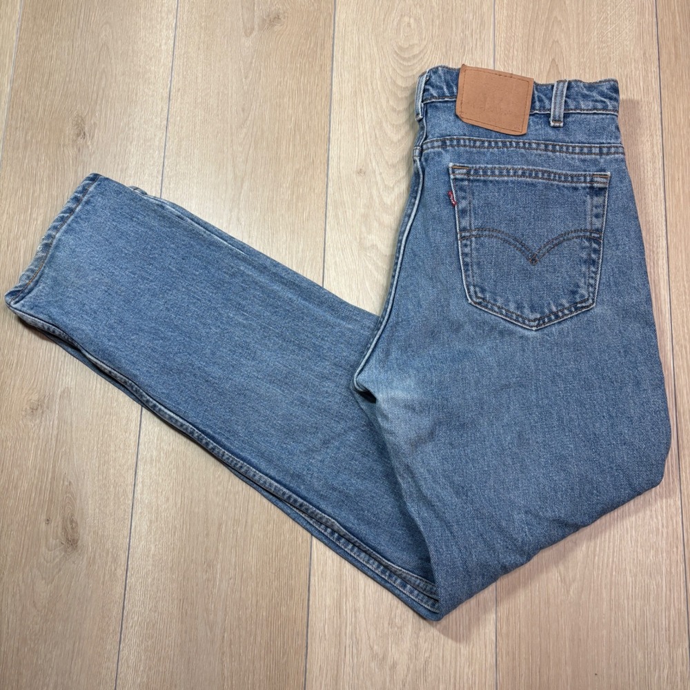 Levis 505 Mens 34x31 Vintage Made in USA Regular Fit Straight Leg Blue Jeans